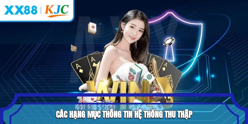Các hạng mục thông tin hệ thống thu thập